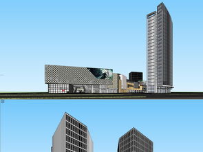 综合体绿地嘉兴总部规划 建筑SU模型设计与BIM技术开发的融合创新